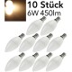 LED Kerzenlampe E14 K50 Promo 10er-Set 3000k 450lm 230V/6W 160° warmweiß