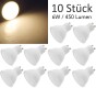 LED Strahler GU10 H50 Promo1 10er-Pack 3000k 450lm 230V/6W 110° warmweiß