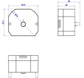 Funk Empfänger Dimmer Pilota Casa IP20 230V 433,92Mhz max.150W 2-Draht