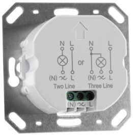 Unterputz PIR-Bewegungsmelder 190°- IP65 2 & 3 - Draht Technik weiß