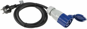 CEE auf Schutzkontakt-Stecker 1,5m 230V Adapter für Wohnwagen Camping