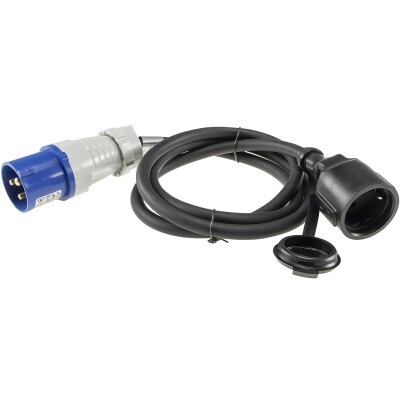 CEE auf Schutzkontakt-Kupplung 1,5m 230V Adapter für Wohnwagen Camping