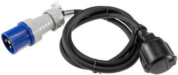 CEE auf Schutzkontakt-Kupplung 1,5m 230V Adapter für Wohnwagen Camping