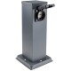 Steckdosensäule 2-fach IP44 Anthrazit 250V~/ 16A 13x13x27cm