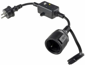 Fehlerstromschutzadapter CT-RCD IP44 Zwischenstecker mit Kupplung / Stecker