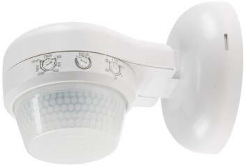 Aufputz-Bewegungsmelder 360° IP65 12m Detektion Wand & Decke weiß