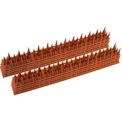 Taubenabwehr Spikes 10er Set Kunststoff 400x42x36mm Ziegelrot