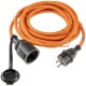 Verlängerungskabel 5m IP44 Orange H07RN-F 3G1,5  Stecker / Kupplung