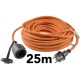 Verlängerungskabel 25m IP44 Orange H07RN-F 3G1,5  Stecker / Kupplung