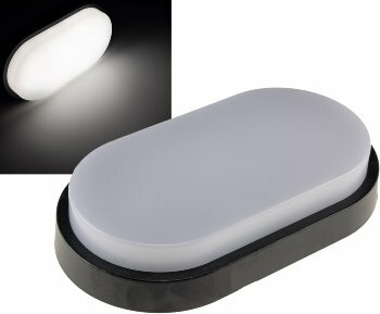 LED Wandleuchte PALAU IP54 4000K Oval 10 Watt 900 Lumen Anthrazit