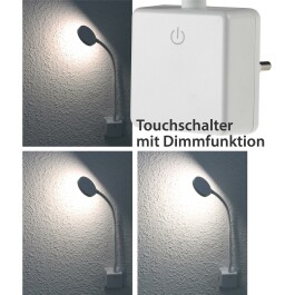 LED Steckdosenleuchte CT-SEL Weiß 4Watt dimmbar 4000k 300 Lumen