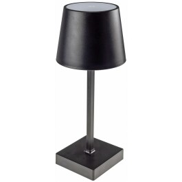 LED Tischleuchte 26cm Schwarz 3xAAA Batterie dimmbar Licht Warmweiß