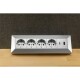 4-fach Steckdosenblock USB-A+C silber 250V~/ 16A Aufbaumontage USB 3,1A PD