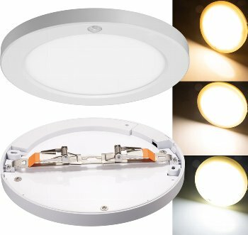 LED Deckenleuchte BUTON mit PIR-Sensor Ø 23cm 18W 3000/4000/6000k