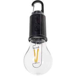 LED Glühlampe mit Akku CT-KL3 dimmbar mit Haken / Karabiner 3000k / Warmweiß