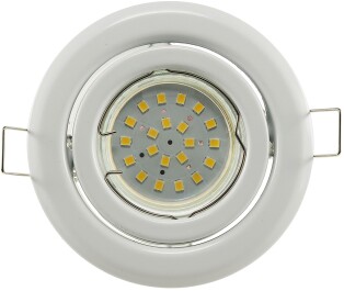 Decken-Einbaustrahler SR90 weiß schwenkbar Ø98mm für 50mm Lampen