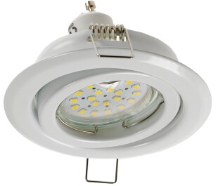 Decken-Einbaustrahler SR90 weiß schwenkbar Ø98mm für 50mm Lampen