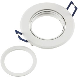 Einbaustrahler CTE-84R WS Rund Ø84mm Einbau Ø68mm neigbar Clip Ring