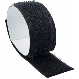 Klettband 10m auf Rolle selbstklebend 2-lagig 1000x2cm schwarz 2x1 Rolle