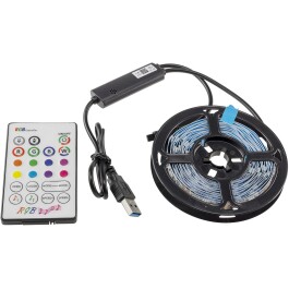 RGB LED-Stripe Set 3,5m + MiniController Farbwechsel IR-FB + App-Control IP20