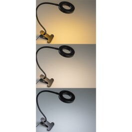 LED Klemmleuchte mit USB-Betrieb 40cm Schwanenhals dimmbar 55lm