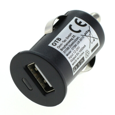 OTB KFZ-Ladeadapter USB - 1A - schwarz - TINY