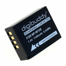 digibuddy Akku kompatibel zu Fuji NP-W126 / NP-W126S Li-Ion