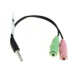 OTB Audiokabel - 2x 3,5mm Klinken-Buchse auf 3,5mm...