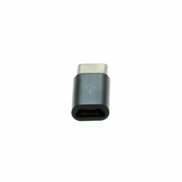 OTB Adapter - Micro-USB 2.0 Buchse auf USB Type C (USB-C) Stecker - schwarz