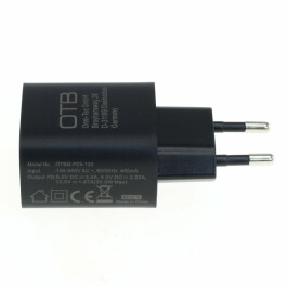 OTB Ladegerät USB Type C (USB-C) mit USB Power Delivery USB-PD - 20W - schwarz