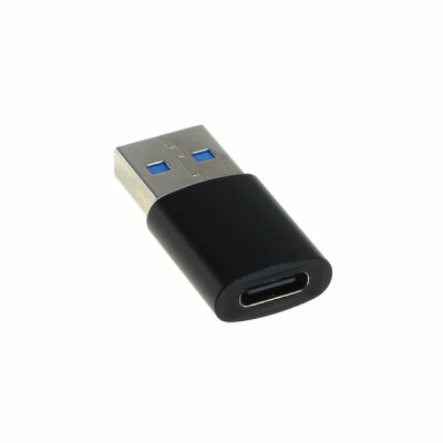 OTB Adapter Slim kompatibel zu USB-A 3.0 Stecker auf USB Type C (USB-C) Buchse - schwarz