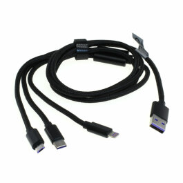 OTB Ladekabel 3in1 - kompatibel zu iPhone / Micro-USB /...