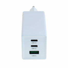 OTB Ladegerät USB GaN (2xUSB-C + 1xUSB-A) mit USB Power Delivery USB-PD - 3-Port - 65W - weiss