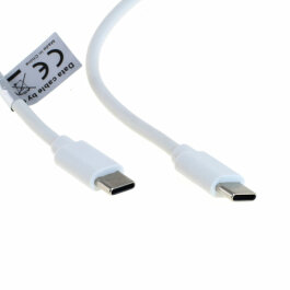 OTB Datenkabel - USB-C 2.0 Stecker auf USB-C 2.0 Stecker - USB-PD 65W - 1,0m - weiß