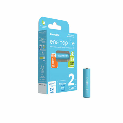 Panasonic eneloop lite 2x AAA 550mAh - 2er Blister (BK-4LCCE/2CP)