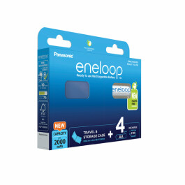 Panasonic eneloop 4  AA 2000mAh - 4er Blister + blaue Box...