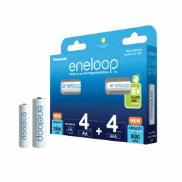 Panasonic eneloop 4x AA 2000mAh + 4x AAA 800mAh - 2x4er Blister (BK-KJMCDE44E)