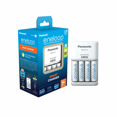 Panasonic eneloop Ladegerät BQ-CC17 inkl. 4x AA 2000mAh (K-KJ17MCD40E)