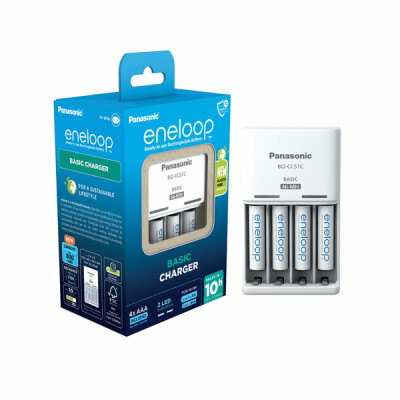 Panasonic eneloop Basic Ladegerät + 4x AAA 800mAh (K-KJ51MCD04E)