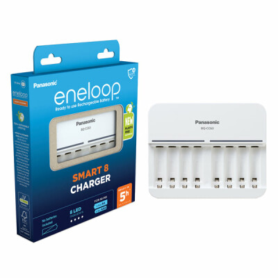 Panasonic eneloop 8-Zellen-Ladegerät BQ-CC63E