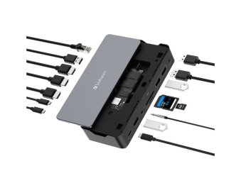 Docking-Station USB-C Pro CDS-15S Verbatim 15-Port DP RJ45 Audio SD