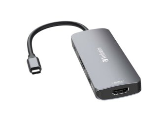 USB-C Pro 8-Port Multiport-Hub CMH-08,Verbatim,3x USB 3.2-A,USB 3.2-C,2x HDMI 4K