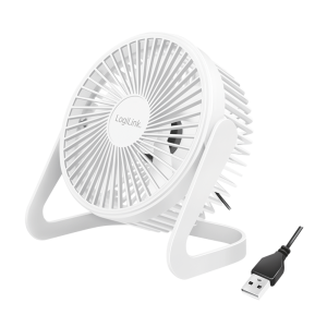 USB-Schreibtischventilator 15,24 cm 40 dB weiß