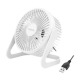 USB-Schreibtischventilator 15,24 cm 40 dB weiß