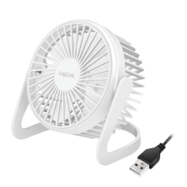 USB-Schreibtischventilator 12,7 cm 30 dB weiß