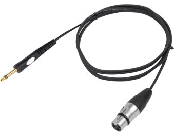 Hochwertiges Verbindungskabel BST XLRF-JACKM-6 6m,1x Klinkenstecker 1x XLR