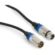 Hochwertiges Audiokabel BST SOUND-XLRM-XLRF-0.6 0,6m XLR Stecker u. Buchse