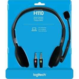 Headset Logitech H110 Audio Stereo schwarz kabelgebunden