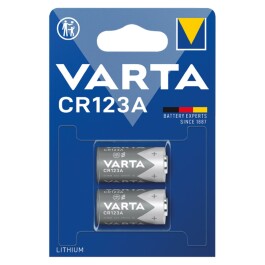 Batterie Lithium VARTA CR123A 3V Photo Retail Blister (2-Pack)