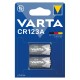 Batterie Lithium VARTA CR123A 3V Photo Retail Blister (2-Pack)